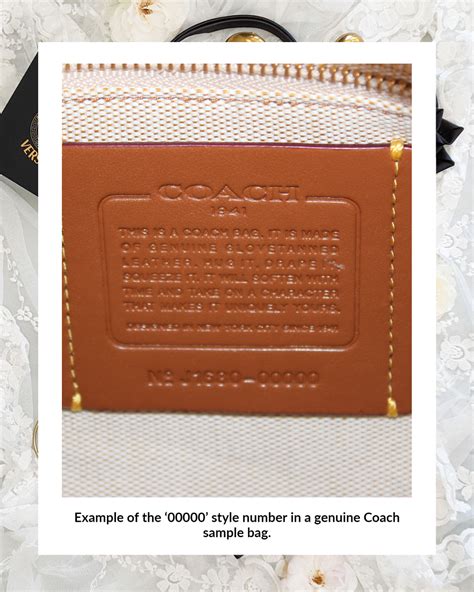 serial number for coach bag